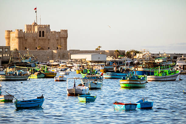 Boats in Alexandria, Egypt